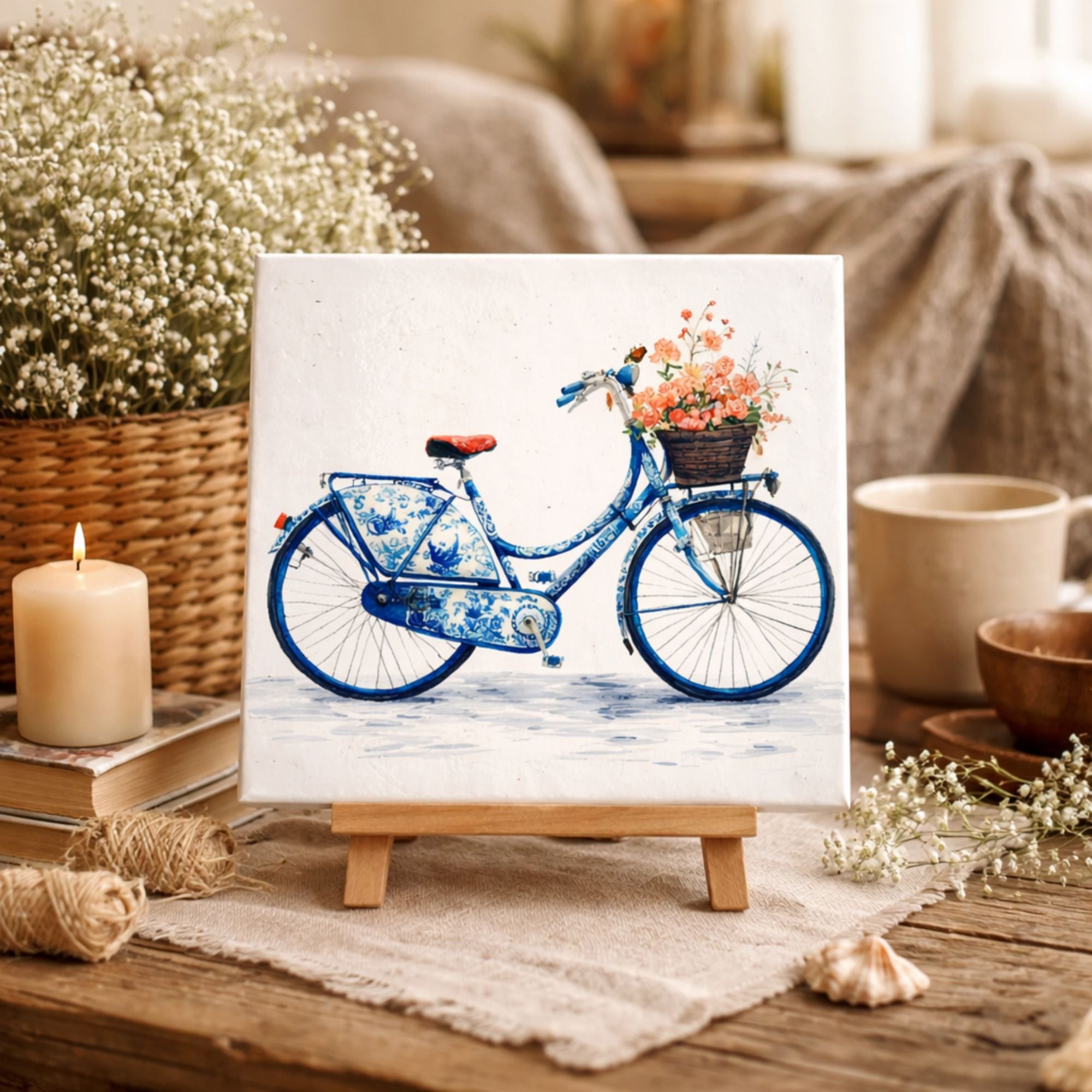 Hollandse Fiets met Bloemen